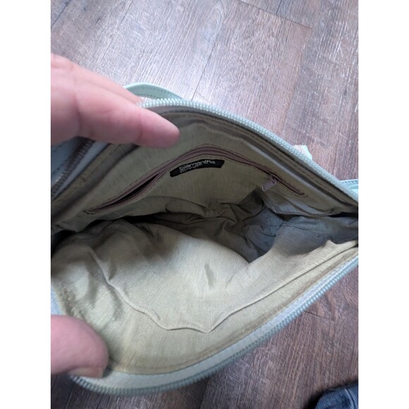 Mint Green Leather Purse by Samantha Scott: Medium Shoulder Crossbody Handbag - Picture 8 of 14